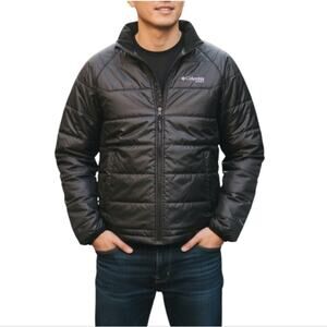 COLUMBIA Insulated Jacket Men M Black Everyday Gorpcore Outdoor Activewear Light